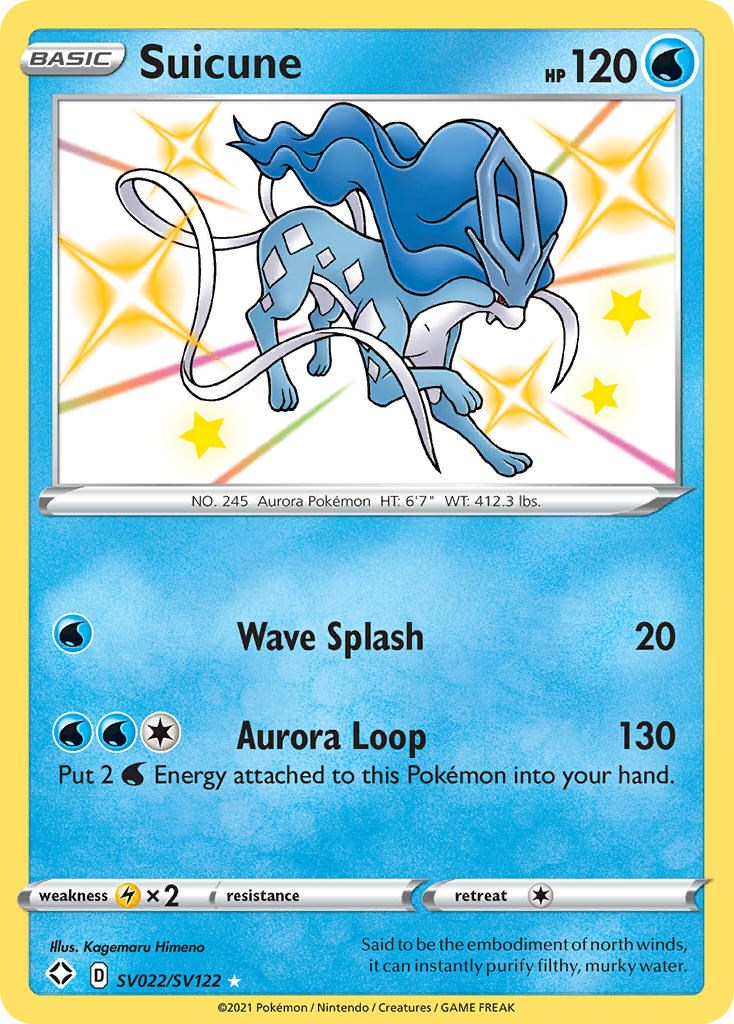 Suicune SV022/SV122 - Shining Fates: Shiny Vault [SHFSV]
