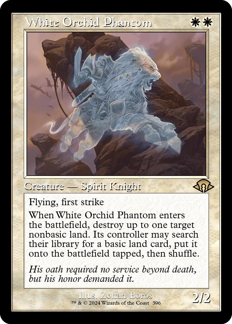 White Orchid Phantom (Retro Frame)